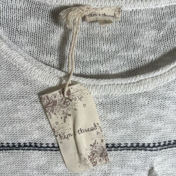 Hem and Thread Pullover Multi Striped Sweater-Small NWT - Picture 7 of 9
